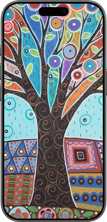 TPU чехол Арт-дерево для Apple iPhone 17 - 4008b-4031 изображение 