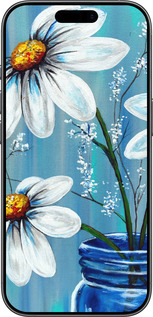 TPU чехол Красиві арт-ромашки для Apple iPhone 17 - 4031b-4031 изображение 