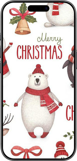 TPU чехол Merry Christmas для Apple iPhone 17 - 4106b-4031 изображение 