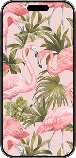 TPU чехол фламинго 2 для Apple iPhone 17 - 4360b-4031 изображение 