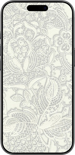 TPU чехол Біле мереживо для Apple iPhone 17 - 4383b-4031 изображение 