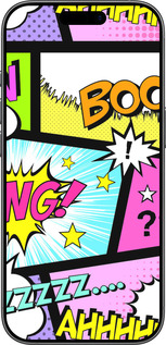 TPU чехол Комикс 1 для Apple iPhone 17 - 4407b-4031 изображение 