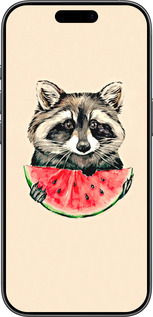 TPU чехол Енотик с арбузом для Apple iPhone 17 - 4605b-4031 изображение 
