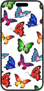 TPU чехол Красочные мотыльки для Apple iPhone 17 - 4761b-4031 изображение 