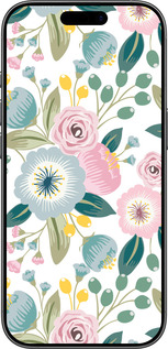 TPU чехол Цветочные обои v2 для Apple iPhone 17 - 5602b-4031 изображение 