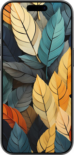 TPU чехол Кольорове листя для Apple iPhone 17 - 5644b-4031 изображение 