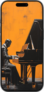 TPU чехол Чехол для телефона Мужчина за Роялем для Apple iPhone 17 - 5938b-4031 изображение 