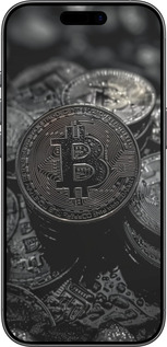 TPU чехол Black Bitcoin для Apple iPhone 17 - 6090b-4031 изображение 