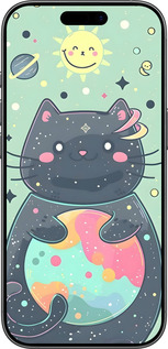 TPU чехол Милый котик для Apple iPhone 17 - 6364b-4031 изображение 