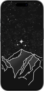 TPU чехол Минималистический горный пейзаж для Apple iPhone 17 - 6438b-4031 изображение 