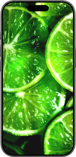 TPU чехол Зелёные дольки лимона для Apple iPhone 17 - 852b-4031 изображение 