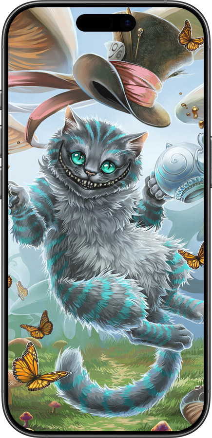 TPU чехол Чеширский кот 2 для Apple iPhone 17 - 3993b-4031 изображение 