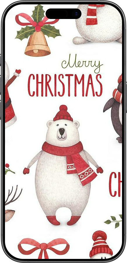 TPU чехол Merry Christmas для Apple iPhone 17 - 4106b-4031 изображение 