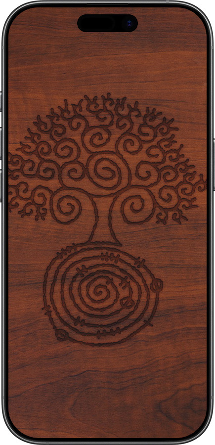 TPU чехол Візерунок дерева для Apple iPhone 17 - 4119b-4031 изображение 