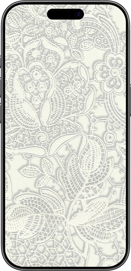 TPU чехол Біле мереживо для Apple iPhone 17 - 4383b-4031 изображение 