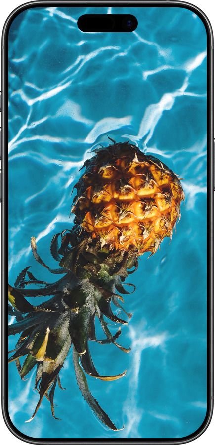 TPU чехол Ананас на воде для Apple iPhone 17 - 4384b-4031 изображение 