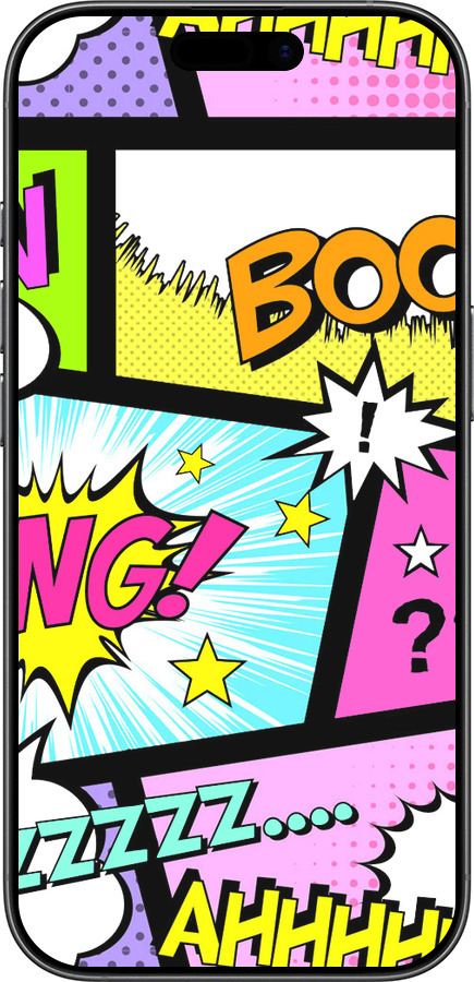 TPU чехол Комикс 1 для Apple iPhone 17 - 4407b-4031 изображение 