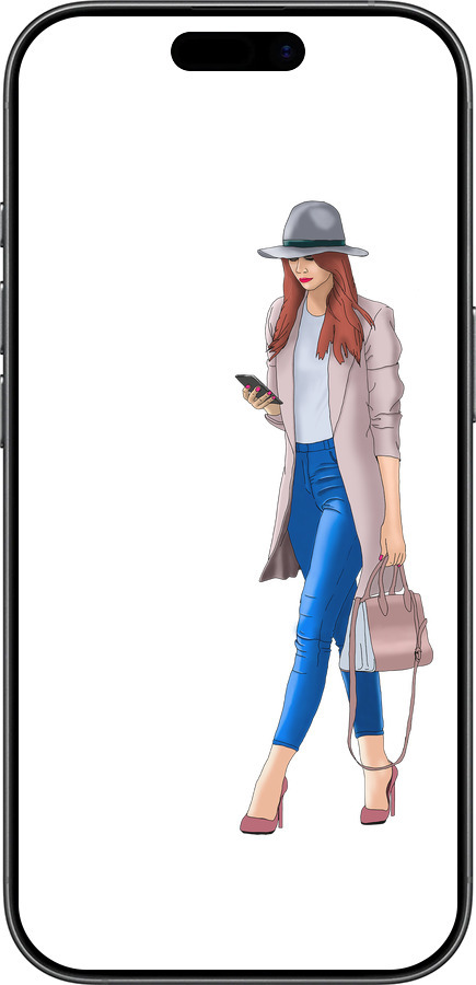 TPU чехол Девушка 1 для Apple iPhone 17 - 4751b-4031 изображение 