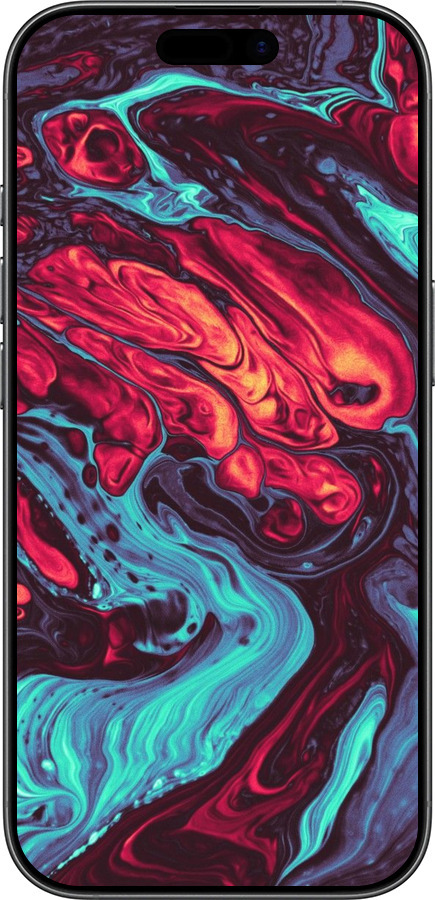 TPU чехол Синяя красная абстакция для Apple iPhone 17 - 5339b-4031 изображение 