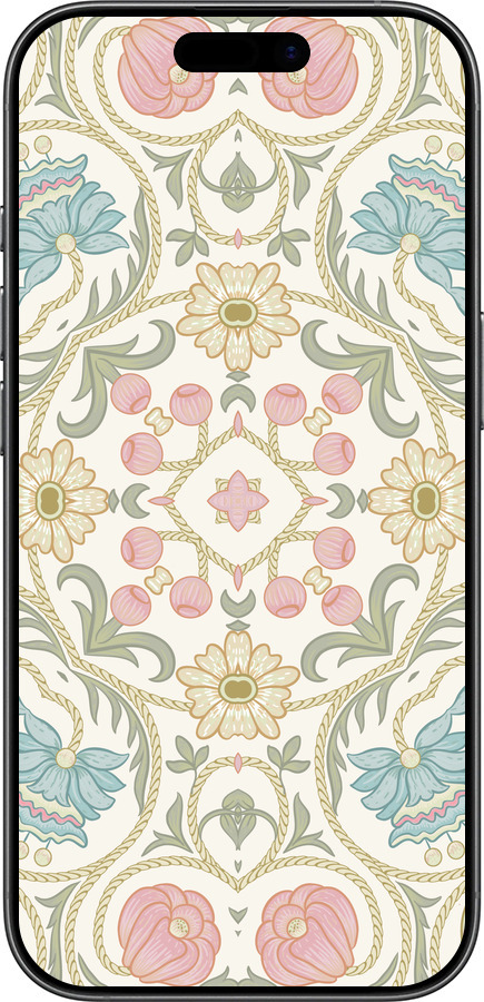 TPU чехол Цветочный орнамент v2 для Apple iPhone 17 - 5513b-4031 изображение 