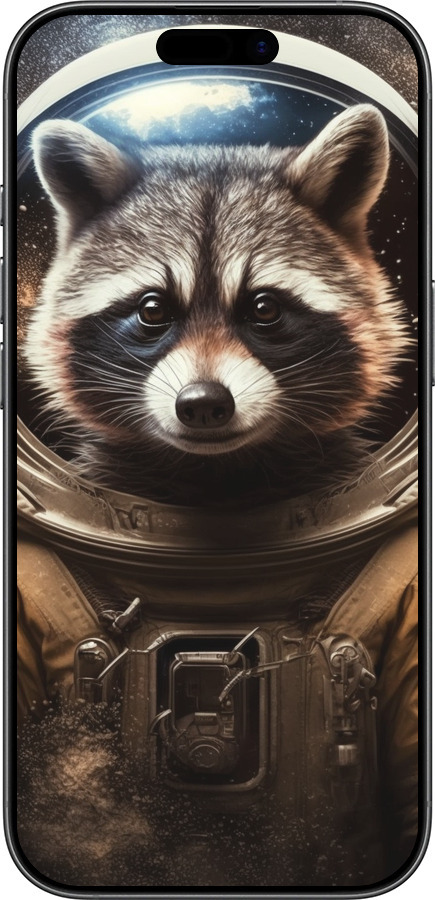 TPU чехол Raccoon austronaut для Apple iPhone 17 - 5581b-4031 изображение 