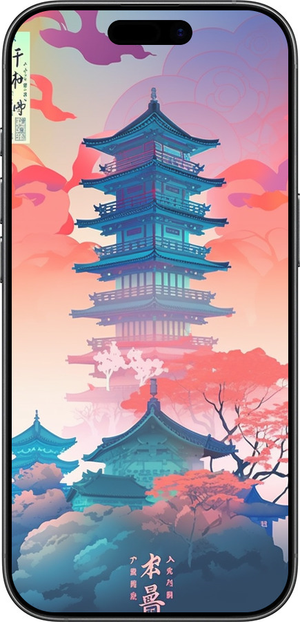 TPU чехол Япония монастырь для Apple iPhone 17 - 5590b-4031 изображение 