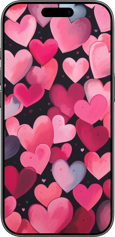 TPU чехол Сердечки 4 для Apple iPhone 17 - 5662b-4031 изображение 