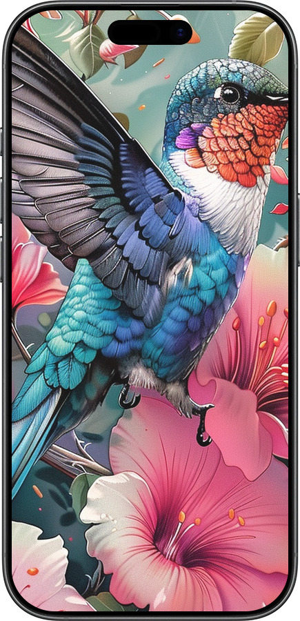 TPU чехол Сказочная колибри для Apple iPhone 17 - 6051b-4031 изображение 