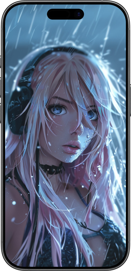 TPU чехол Неоновый дождь для Apple iPhone 17 - 6119b-4031 изображение 