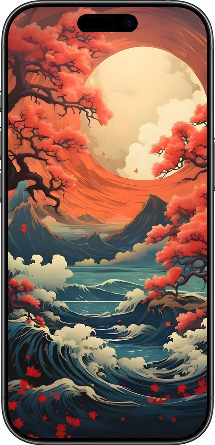TPU чехол Природа Японії для Apple iPhone 17 - 6327b-4031 изображение 