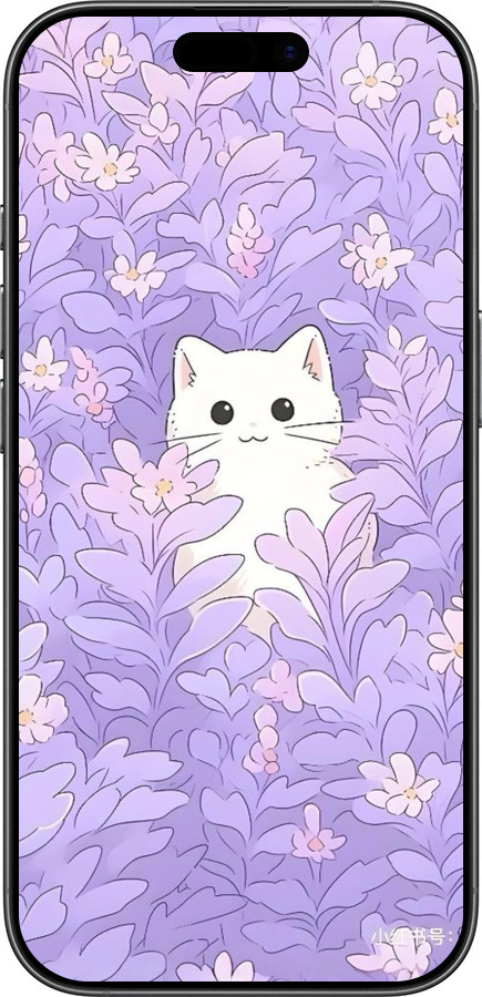 TPU чехол Котик в цветах для Apple iPhone 17 - 6390b-4031 изображение 