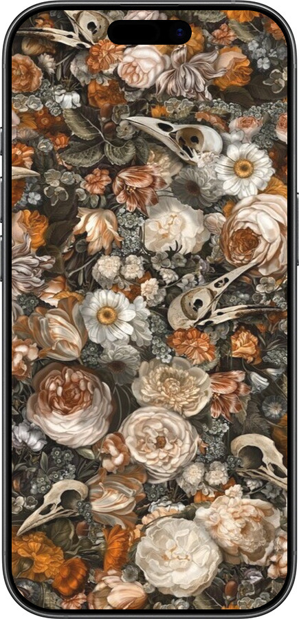 TPU чехол В стиле барокко-мрачный для Apple iPhone 17 - 6404b-4031 изображение 