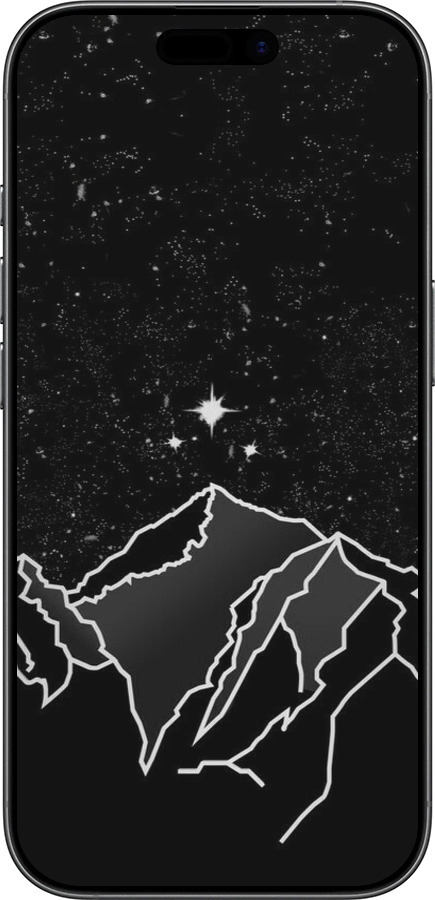 TPU чехол Минималистический горный пейзаж для Apple iPhone 17 - 6438b-4031 изображение 