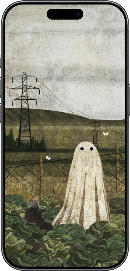 TPU чехол Иллюстрация призрак в капусте для Apple iPhone 17 - 6440b-4031 изображение 