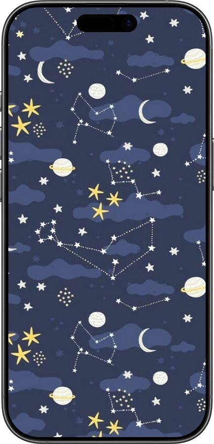 TPU чехол Астрономический узор. Милый дизайн мультяшной вселенной для Apple iPhone 17 - 6446b-4031 изображение 