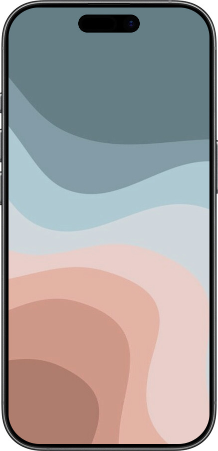 TPU чехол С синими и розовыми волнами в стиле ретро для Apple iPhone 17 - 6532b-4031 изображение 