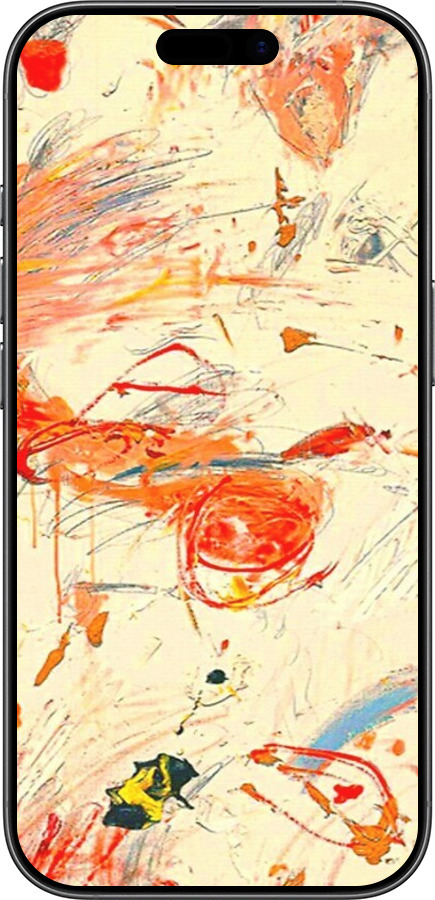 TPU чехол Динамичная картина с хаотичными мазками для Apple iPhone 17 - 6540b-4031 изображение 