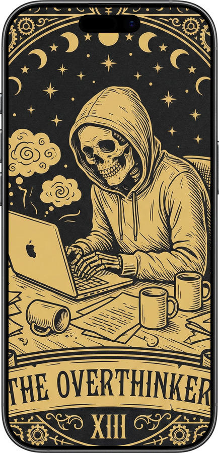 TPU чехол The Overthinker для Apple iPhone 17 - 6774b-4031 изображение 