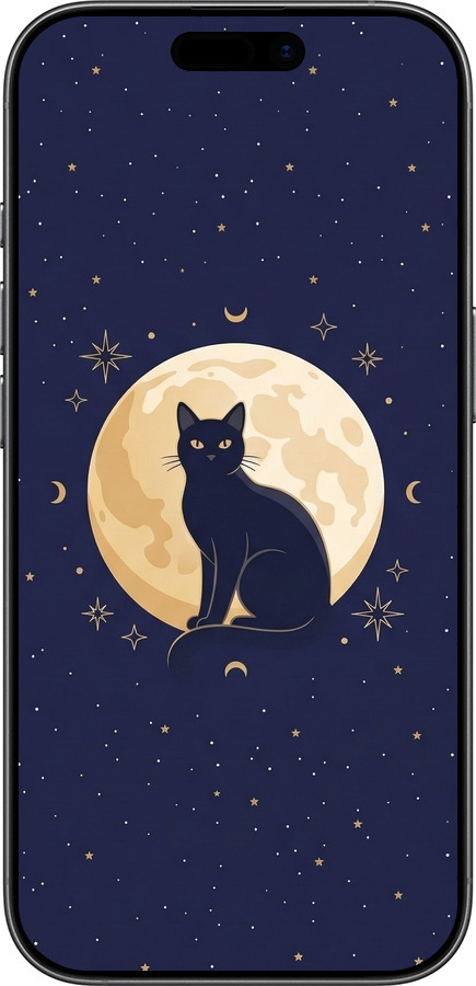 TPU чехол Cute Cat Celestial/Witchy для Apple iPhone 17 - 6787b-4031 изображение 