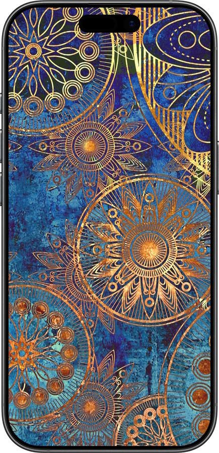 TPU чехол Золотий візерунок для Apple iPhone 17 - 678b-4031 изображение 