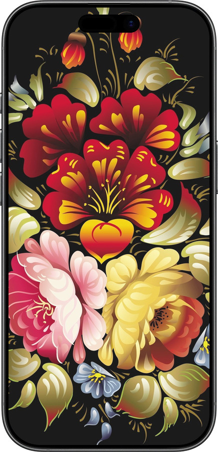 TPU чехол Хохлома 6 для Apple iPhone 17 - 829b-4031 изображение 