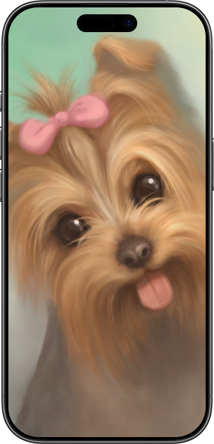 TPU чехол Нарисованный йоркширский терьер для Apple iPhone 17 - 928b-4031 изображение 