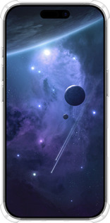 Силикон с усиленными углами чехол Планеты в синем космосе для Apple iPhone 17 - 171sp-4031 изображение 