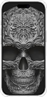 Силикон с усиленными углами чехол skull-ornament для Apple iPhone 17 - 4101sp-4031 изображение 