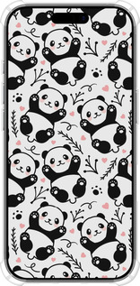 Силикон с усиленными углами чехол Панды для Apple iPhone 17 - 4318sp-4031 изображение 