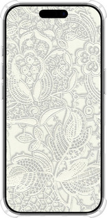 Силикон с усиленными углами чехол Белое кружево для Apple iPhone 17 - 4383sp-4031 изображение 