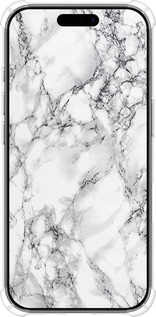 Силикон с усиленными углами чехол Мрамор белый для Apple iPhone 17 - 4480sp-4031 изображение 
