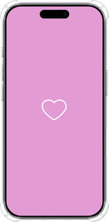Силикон с усиленными углами чехол Сердце 2 для Apple iPhone 17 - 4863sp-4031 изображение 