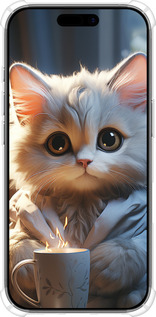 Силикон с усиленными углами чехол White cat для Apple iPhone 17 - 5646sp-4031 изображение 