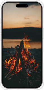 Силикон с усиленными углами чехол Огонь для Apple iPhone 17 - 6021sp-4031 изображение 